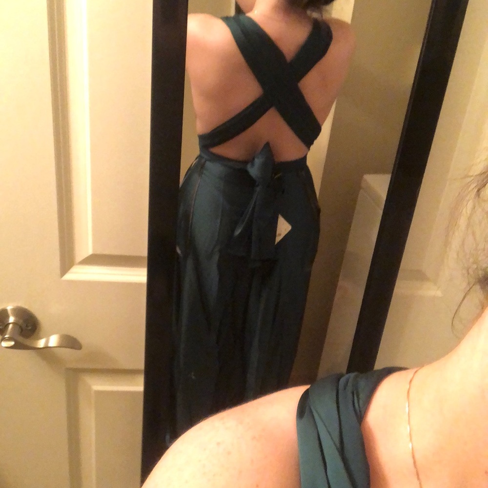 Long Green Party dress